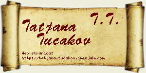 Tatjana Tucakov vizit kartica